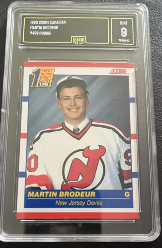 GMA 9 Mint MARTIN BRODEUR 1990/91 SCORE **CANADIAN** ROOKIE CARD! NJ DEVILS HOF!