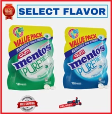 Mentos Pure Fresh Sugar-Free Chewing Gum with Xylitol,120 Piece Bulk Resealable