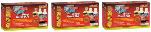POR-15 Stop Rust Kit, Non-Porous Coating Seals/ Protects- Gloss Black (3 Pack)