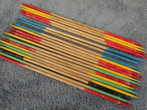 Vintage Whitman Jack Sticks Pick Up Sticks Game 1937 Tube Instructions 20 Sticks - Picture 9 of 10