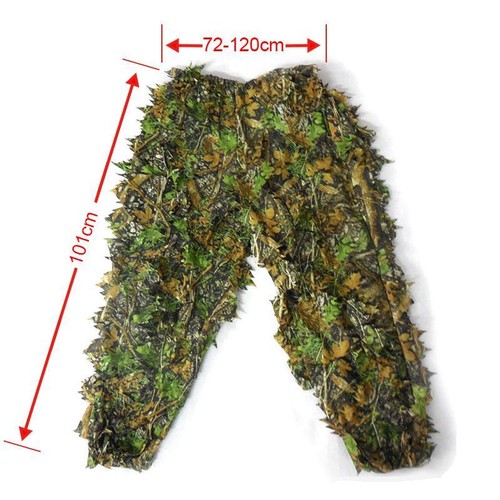 3D Blätter Jagd Militär Tarnnetz Kleidung Sniper CS Ghillie Anzug - Bild 6 von 10