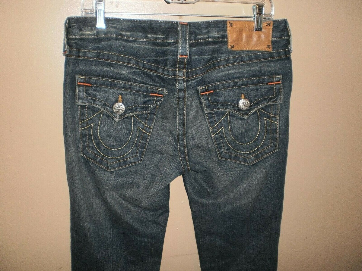 TRUE RELIGION STRAIGHT 28 インチ TRUE RELIGION STRAIGHT LEG JEANS SZ 28/33 | eBay