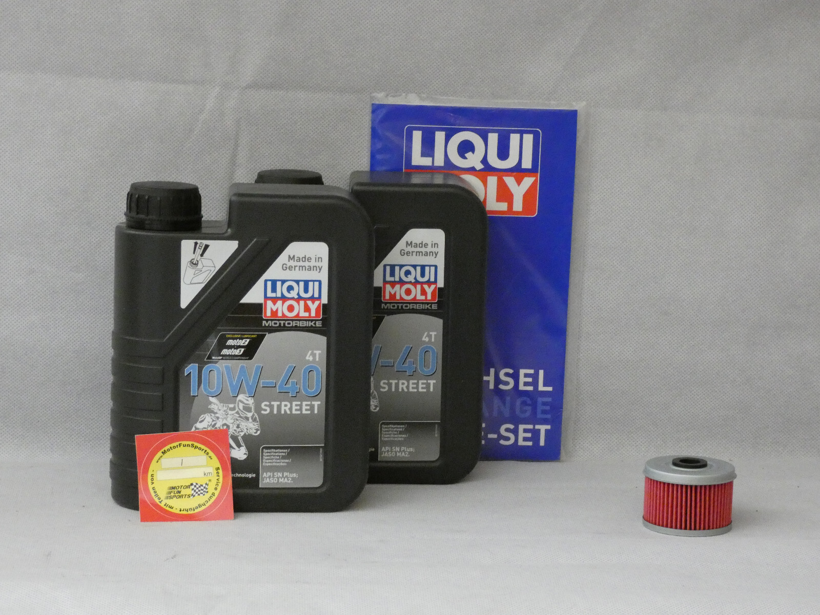 Oil Change Set Benelli TNT 125 Engine Oil Oil Filter Liqui Moly