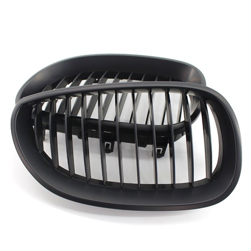 LR Matte Black Grille For BMW E60 E61 M5 Look 5 Series 03-09 ABS - Bild 6 von 9