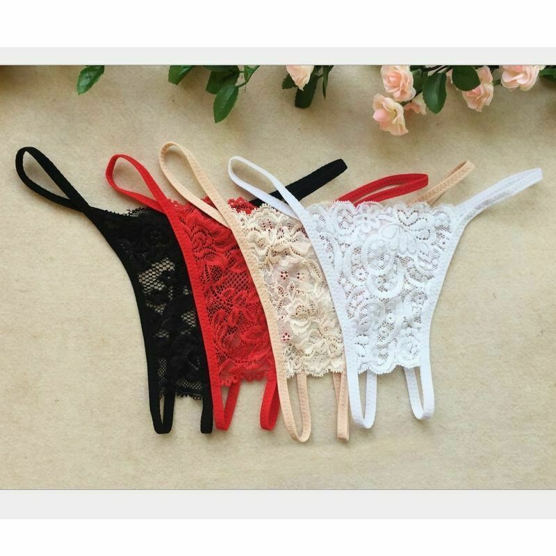 ☆USA☆ Sexy Women Lace Thong G-string Panties Lingerie Underwear Crotchles T-back