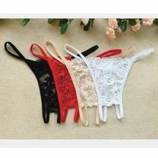☆USA☆ Sexy Women Lace Thong G-string Panties Lingerie Underwear Crotchles T-back