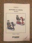 Sunrise Medical Sterling Sapphire 3 4 Mobility Scooter Owner’s Manual