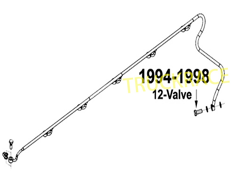 Fuel return line check valve kit for 94-98 12V Dodge Cummins 4BT 6B5.9 ...