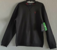 U.S. Polo Assn Boys Black Sweatshirt Long Sleeve Xtra Large 14-16 New with Tags