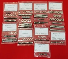 YAMAHA 1970-84 XS650 XS1 XS2 TX650 POLISHED STAINLESS ENGINE BOLT SCREW KIT SET