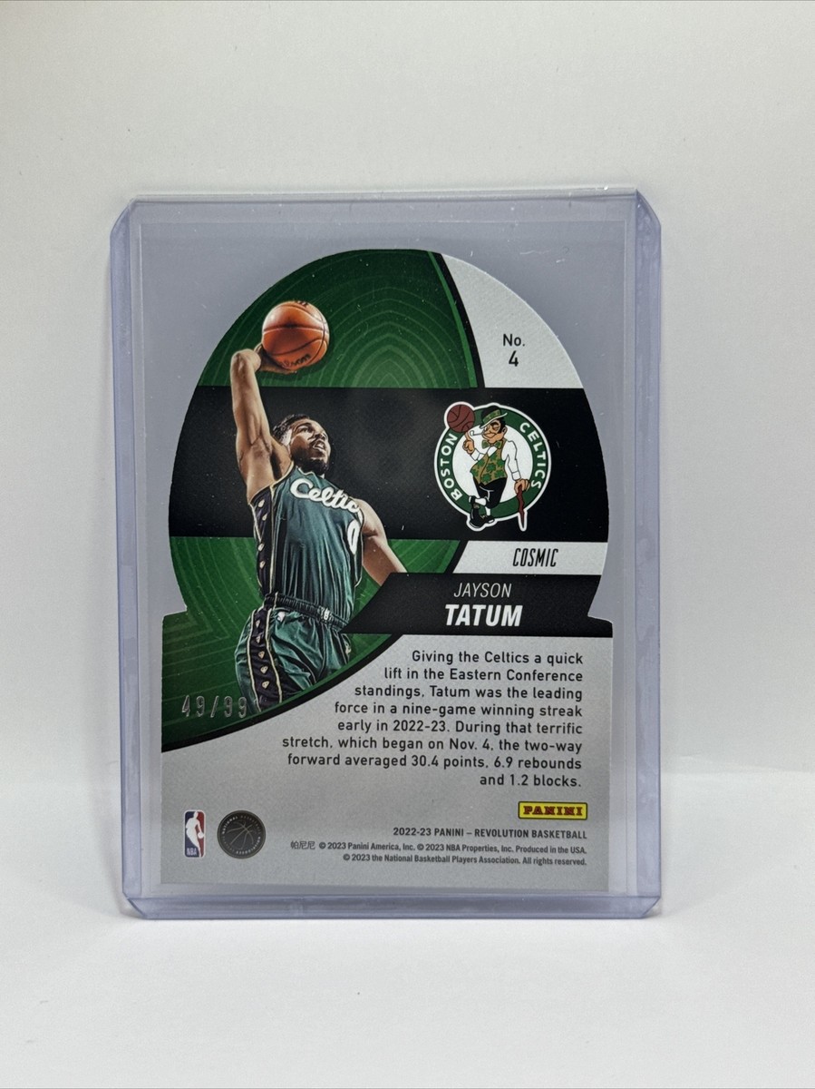 PANINI NBAカード REVOLUTION JAYSON TATUM CELTICS 052/100 #75 送料無料 中古 IT2 PANINI NBAカード REVOLUTION JAYSON TATUM CELTICS 052/100 #75