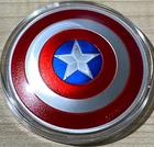 2016 Captain America's Shield – 2 oz. Pure Silver Coin – FIJI Issued  M:7500
