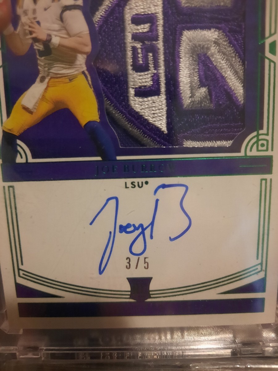 2020 Joe Burrow National Treasures Collegiate 125th Auto LSU