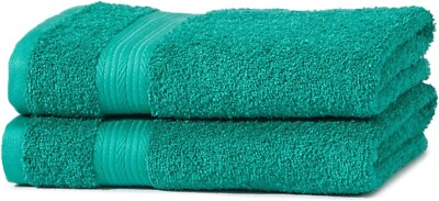 Handtuch für Badezimmer 50x100cm türkis Baumwolle Handtücher 2er Pack - Amazon Basics Neu