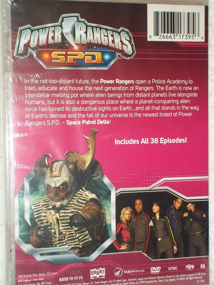 Power Rangers S.P.D. Complete Series [2005] (DVD, 2017, 5-Disc) spd action kids - Image 2 of 2