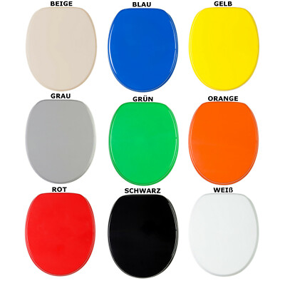WC-Sitz Mit Standard- Und Top-Fix, Robuster Duroplast-WC-Deckel, WC-Sitz-Deckelabdeckung, Weiß, D-Form, Toilettensitz Mit Absenkautomatik (schwarz