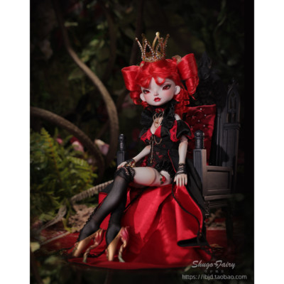1/6 BJD SD Ball Joint Resin Doll Queen of Hearts Girl Face Makeup