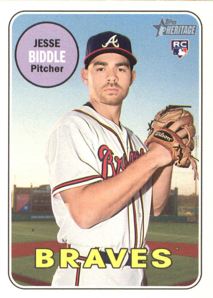 2018 Topps Heritage #577 Jesse Biddle RC - NM