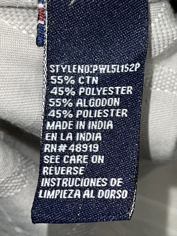 Camisa Phat Farm Para Hombres 2XL Manga Larga Con Botones Beige Diseño Diamante MS30 Foto 4 de 4