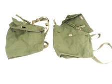 Swedish Army M51 Gas Mask Bags (vintage) lot of 2