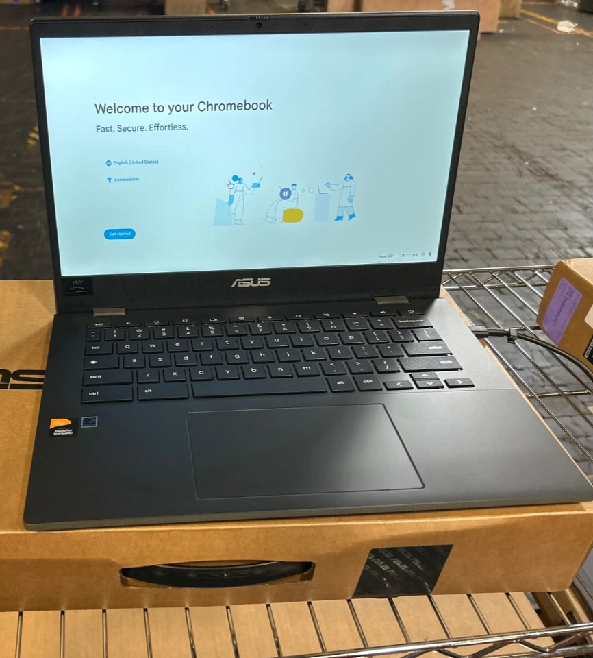 ASUS - Chromebook CM1402 14" FHD Laptop - MediaTek Komp.520 - 4GB Memory - GRAY - Image 2 of 4