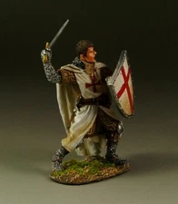EAGLE MINIATURES CRUSADERS & SARACENS TEM004 TEMPLAR ATTACKING SWORD & SHIELD