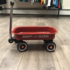 Radio Flyer Small Vintage Doll Wagon 21" Rustic Condition
