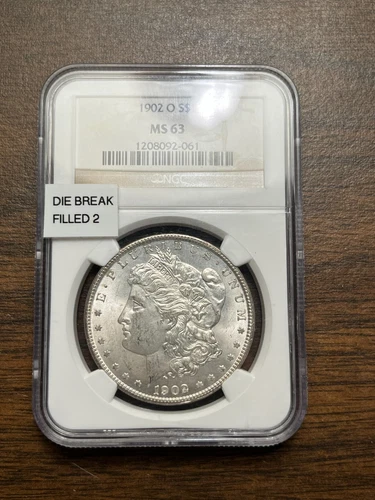 1902 o Morgan dollar NGC MS 63 FILLED 2 VARIATION RARE GUARANTEE GENUINE