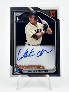 2024 Bowman - Chrome Prospect Autographs #CPA-WM Walker Martin (AU, RC)