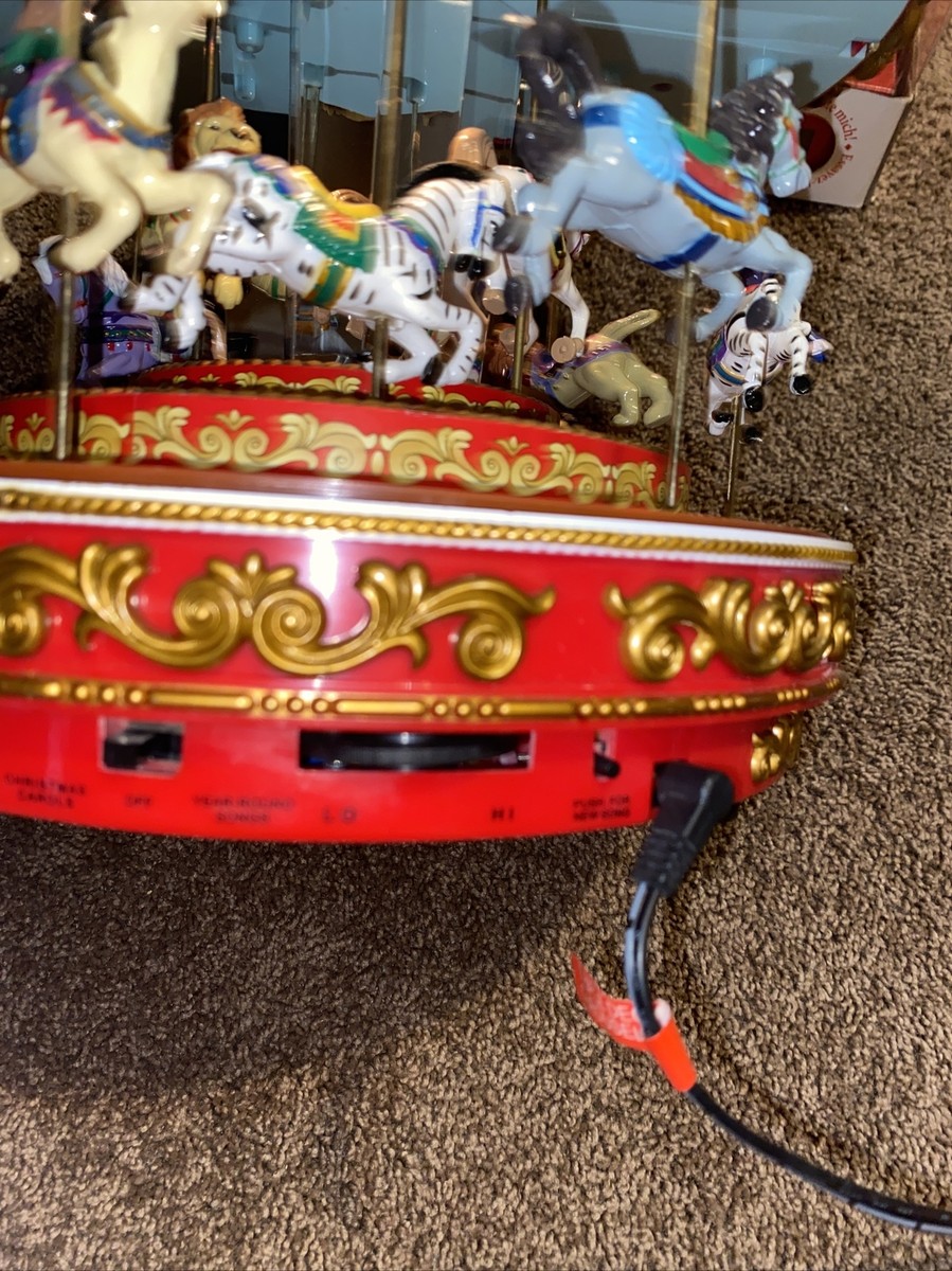 Mr. Christmas TRIPLE DECKER Musical Lighted CAROUSEL Carols