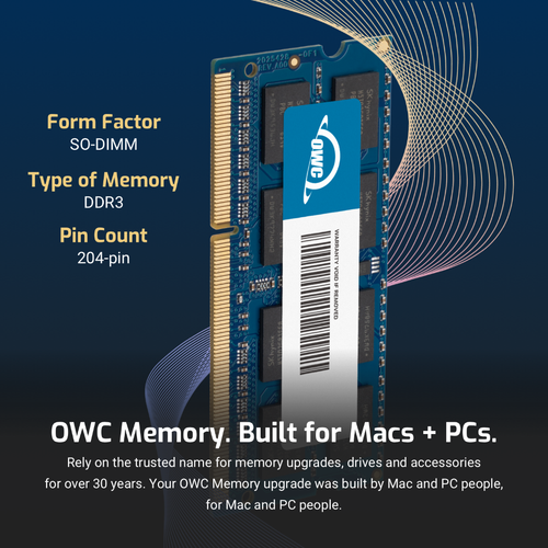 OWC 32GB (2x16GB) DDR3L 1866MHz 2Rx8 Non-ECC SODIMM 204pin Memory RAM - Picture 3 of 7