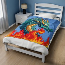 L'AMOUR DE SOI Dragon's Embrace Plush Blanket