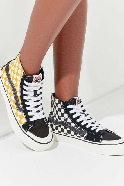 sunflower high top vans