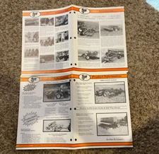 2 TYE AG EQUIPMENT GROUP NO TILL SYSTEM PRODUCT INFORMATION & ACCESSORIES SHEETS