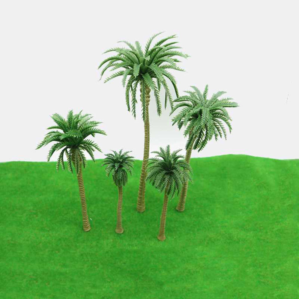 10PCS/Set Model Palm Tree Diorama Tree Scenery Trees Mixed Model Tree