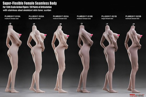 TBL 1/6 Seamless Suntan Female Body S21B 12in Big Breasts Flexible Body Toy - Picture 9 of 10