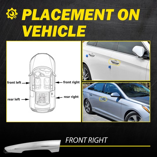 Exterior Door Handles Front Rear Left Right Side Hand for Hyundai Sonata 15-19 H - Picture 19 of 100