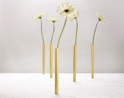 Peleg Design - Magnetische Vasen 5-er Set - Gold
