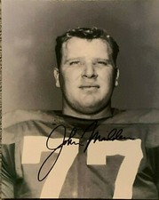 JOHN MADDEN PHILADELPHIA EAGLES AUTOGRAPHED SIGNED 8X10 ROOKIE YEAR!