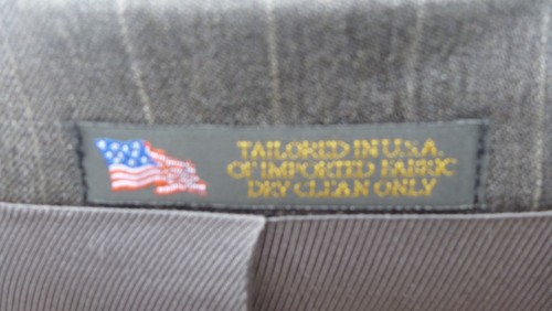 Men's 40 Reg Gray Pinstripe Suit - NWT - High Quality - Picture 5 of 11