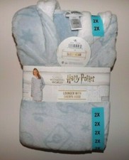 Wizarding World HARRY POTTER Blue Lounger Sherpa Robe Size Medium M NWT