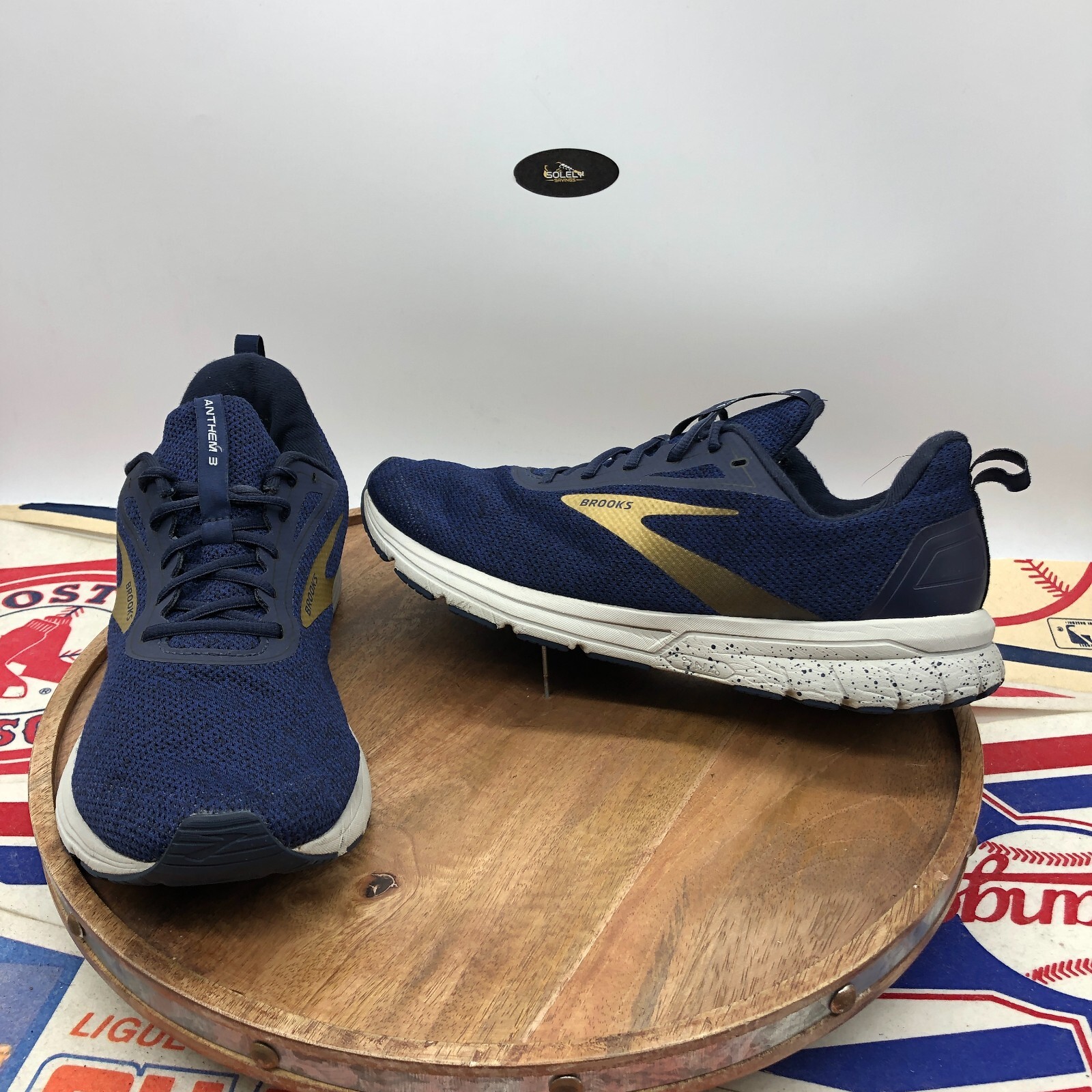 Brooks Men's Anthem 3 Navy Blue Running Shoes Sneaker… Gem