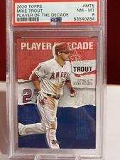 Mike Trout player of the decade psa 8