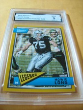 HOWIE LONG RAIDERS 2018 CLASSICS TIMELESS TRIBUTE GOLD # 36/99 GRADED 9 L@@@K