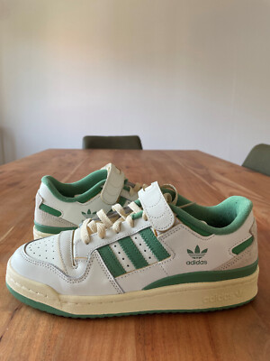 adidas Originals Forum 84 - Sneaker low - ivory/preloved green/easy yellow