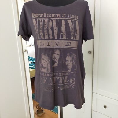 Nirvana Tshirt Tour Vintage 91 Seattle