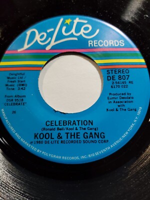 Kool & the Gang   Celebration / Morning Star 1980 De-Lite VG+ F64