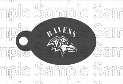 Football Baltimore Ravens - Face Painting STENCIL