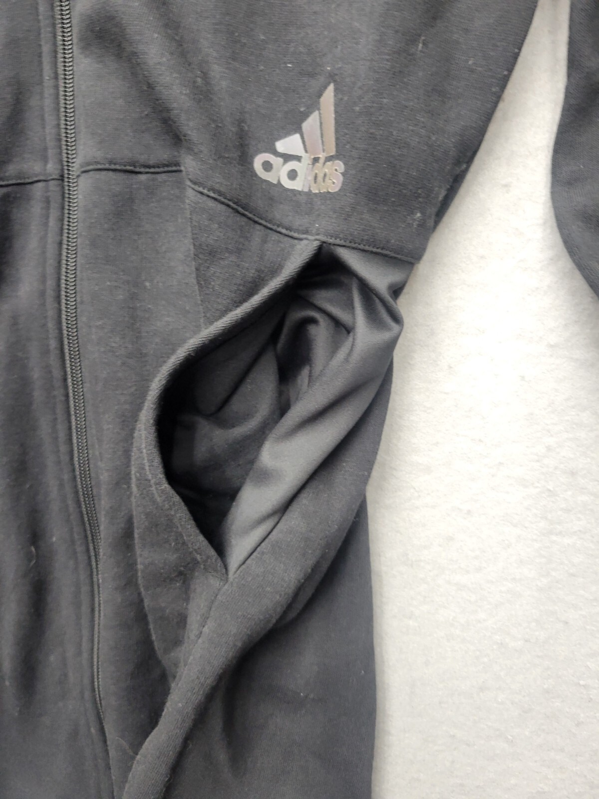 Adidas Women Jacket Small Black Basic Jacket Draw… - image 5