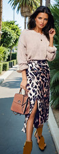 JOHN ZACK LEOPARD BROWN  PRINT  WRAP OVER SKIRT  ALSO  IN GREEN PRINT